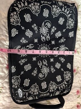 Vans Off The Wall Black White Bandana Paisley Laptop Sleeve Case